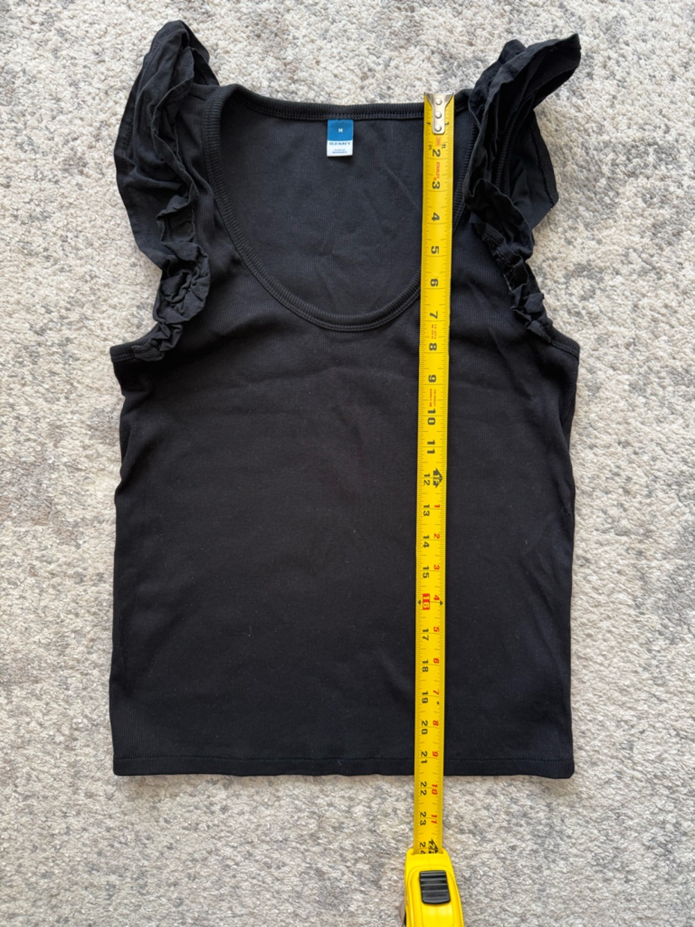 Old Navy Ruffle Ribbed Tank Medium - Picture 7 of 7